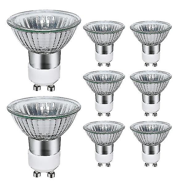 Paket med 8 GU10 halogenlampor 35W, 220V GU10 halogen spotlights 2800K varmvit