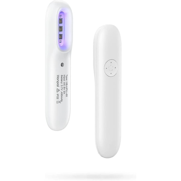 Led Steriliseringslampe Mini 311nm Håndholdt Fototerapi Lampe Bærbar Smalbånds Uv Fototerapi Lampe Med Timer Sikkerhed