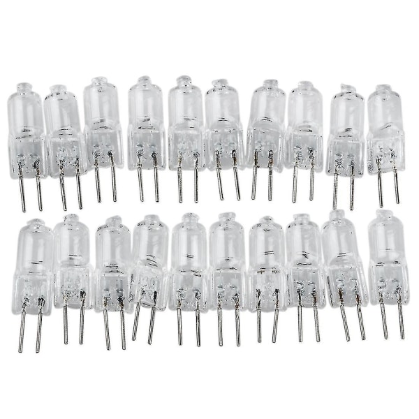 20 kpl Halogenipolttimoita G4 12v 10w Kirkas Lämmin Valkoinen