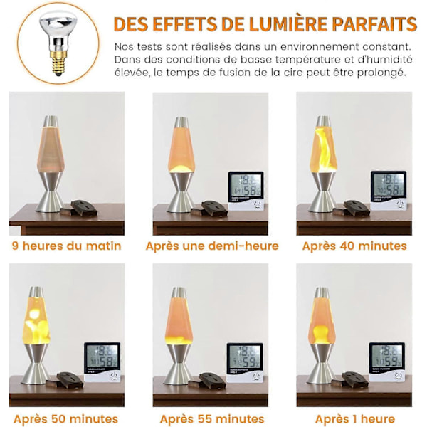 25W E14 Lavalampelys R39 Reflektorlys Glødelampe 25W E14 R39 Lavalampelys (4 stk) [Energiklasse A++]