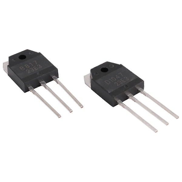 2 piitransistoria - D 1047 + B 817, 200 V, 12 A