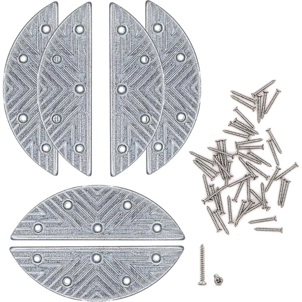 Metalliske Hælplater 3 Par Såle Reparasjonssett Med Skruer Spiker Sko Hæl Tapper Tips Y