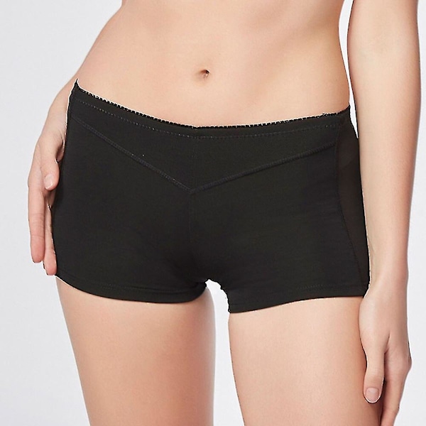 Kvinners Kontroll Booty Lifter Truser Midje Trener Butt Lifter Mage Sexy Shapewear Truser Undertøy For Kvinne Kropp Former Kort, Svart