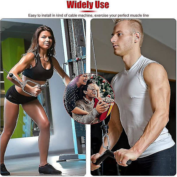 400 cm Hemmagym Fitness Lat Pulldown Kabel Ersättning, Justerbar Längd För Skivstångssystem Kabel Ma