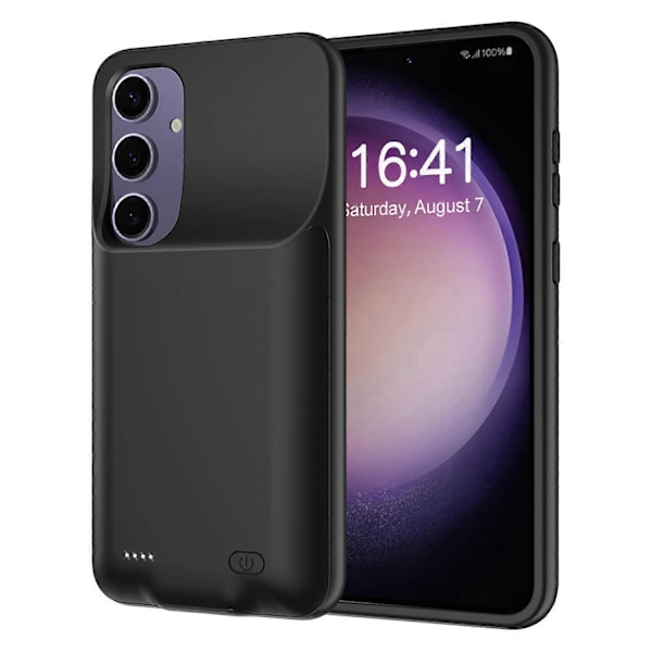 Til Samsung Galaxy S25 TPU Oplader Cover 6500mAh Batteripakke Genopladelig Powerbank