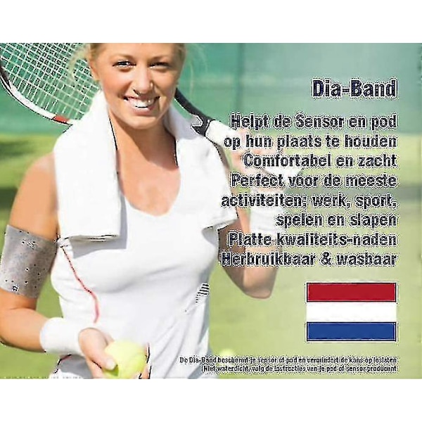 Erittäin ohut ranneke Freestyle Libre, Medtronic, Dexcom tai Omnipod verensokerisensorille - Mukava ja uudelleenkäytettävä diabetespanta.