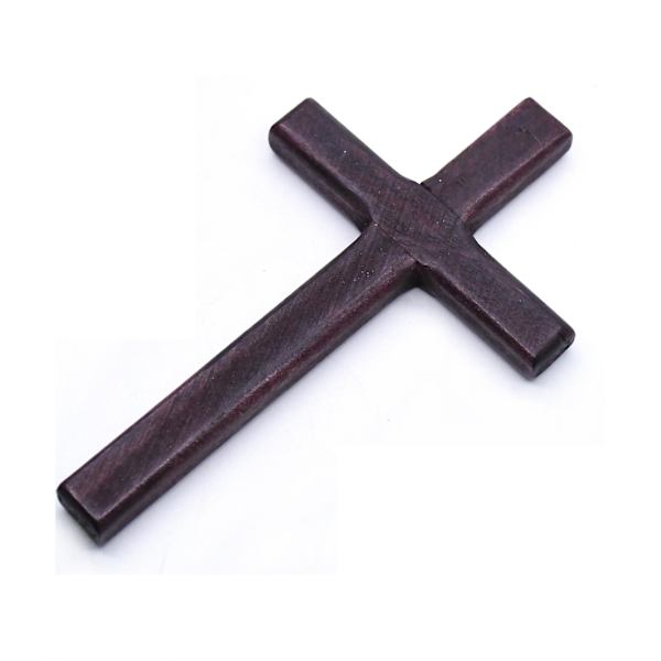 2 stk. Hjemmebøn Kryds Jesus Solid Håndlavet Træ Kors Kristus