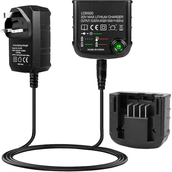 Li-ion Batterilader til Black & Decker 18v Li-ion Batteri Lcs1620 Oplader