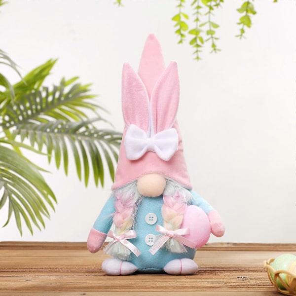 Påskdockor Påsk Svensk Tomte Påsk Tomte Kanin Tomte Vår Påsk Ornament Tomte Plysch Ornament Fylld Tomte Påskdekorationer