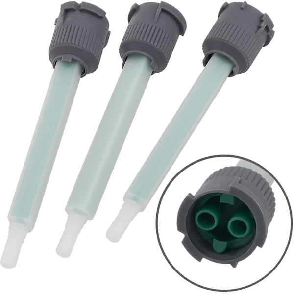 20 stk Epoxy Blandingsapplikator Pistol Dyser, til 50 ml AB Limpatron (1:1 Blandingsforhold)