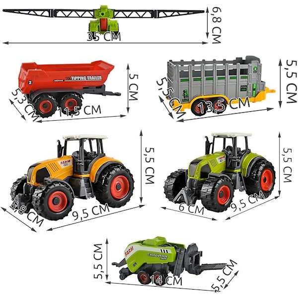 Traktor Trailer Farm Maskiner Legetøj til Børn