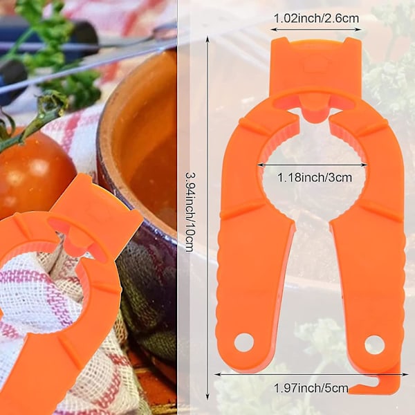 4-pack multifunktionell burköppnare för kök, justerbar, lätt grepp, flasköppnare, present