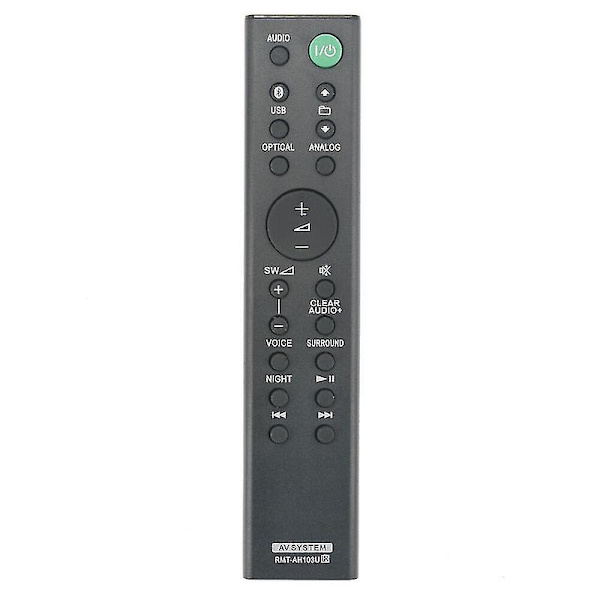 Rmt-ah103u för Sony Soundbar-fjärrkontroll Ht-ct80 Sa-ct80 Htct80 Sact80XH