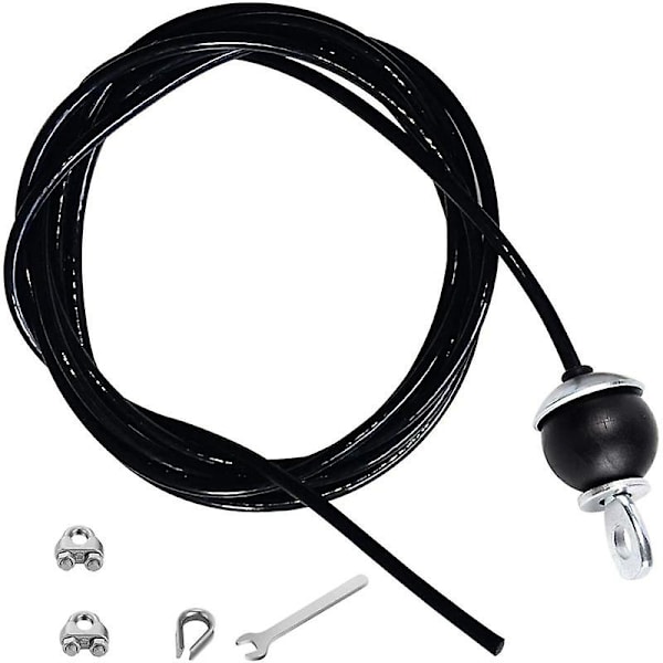 400 cm Hemmagym Fitness Lat Pulldown Kabel Ersättning, Justerbar Längd För Skivstångssystem Kabel Ma