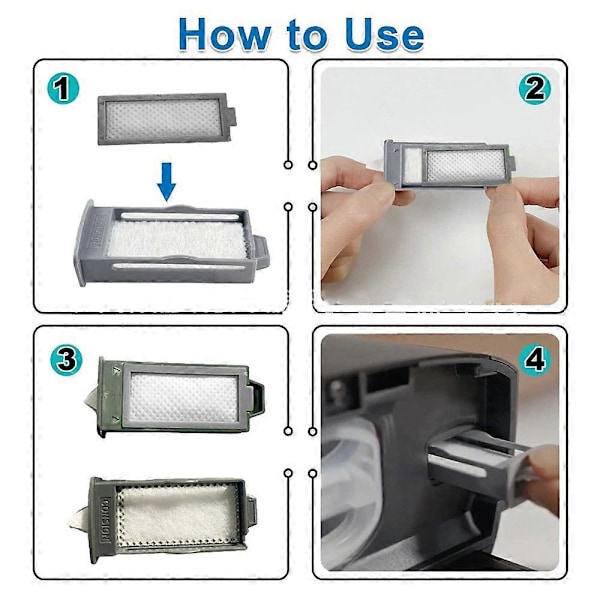 5-sæt til Dreamstation 2 CPAP Genanvendeligt Pollenfilter og Engangs Ultrafine Filter