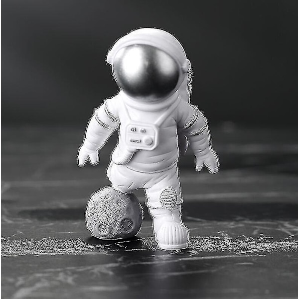 4 st Astronautfigurer, Rymdtema Tårta Dekorationer Miniatyr Astronaut Leksaker (Stjärna)