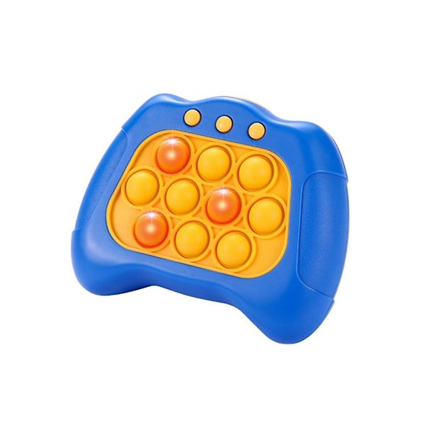 Elektroniskt Spel Ljus Tryck Bubbla Poplight Fidget Spel Hastighet Snabb Tryck Upp Bubbla Stress Leksak Blå