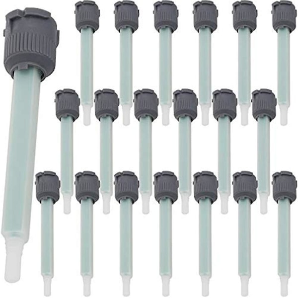 20 stk Epoxy Blandingsapplikatorpistol Dyser, for 50 ml AB Limpatron (1:1 Blandingsforhold)