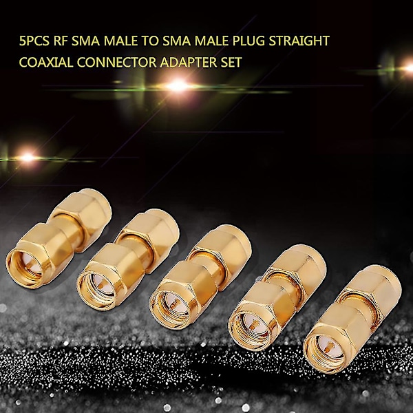 SMA Han till SMA Han Koaxialkontakt Adapter Set 5st