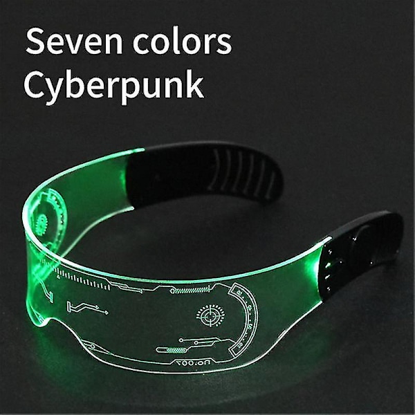 Usb-laddningsbara LED-ljusglasögon som lyser i mörkret för rave-fester