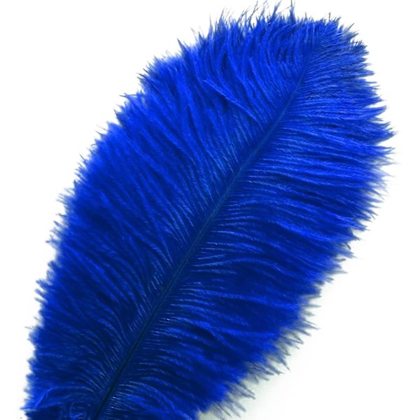 20 st Blå Strutsplumor Fjädrar Tum (20-25 cm) Bulk För Fest, Påsk, Gatsby Dekorationer