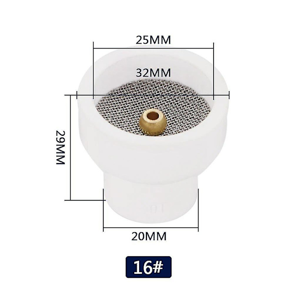 10 12 14 16 24 Vit Keramisk Munstycke Aluminiumoxidkopp För Wp9/20/17/18/26 Tig Svetsbrännare 10 Keramisk Vit Tig Svetskopp