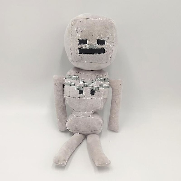 Minecraft Skelett Plyschdocka Fylld Leksak Ultra Mjuk Docka Födelsedagspresent För Barn