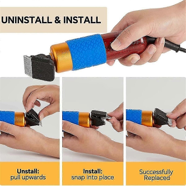 4-pakning Erstatningsblader for Rug Tufting Trimmer, Passer til Alle 200W Teppetrimmere Tufting