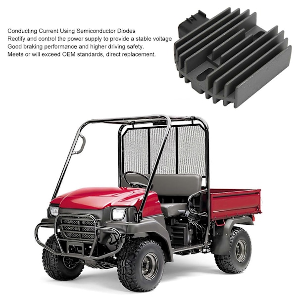 12V Moottoripyörän Jännitteensäädin Tasasuuntaaja Korvaava Suzuki King Quad 450 500 700 750