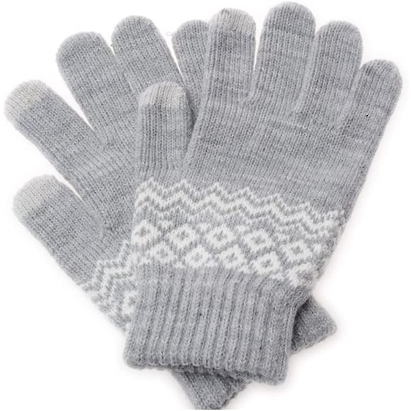 Unisex Winter Warm Gloves Winter Unisex Soft Knit Touch Screen Texting Smartphone Couple Warm Gloves