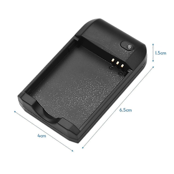 Np-6l Batterilader med LED-indikatorlys + 2 stk. Np-6l Batterier 3.7V 700mAh med USB-opladningskabel