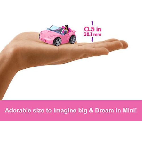 Mattel - Barbie Mini BarbieLand Dockan & Cabriolet [SAMLAROBJEKT] Pappersdocka USA import