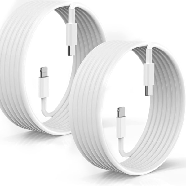 CDQq iPhone-oplader USB-C - Kabel / Ledning - 20W - Hurtiglader 4-pak