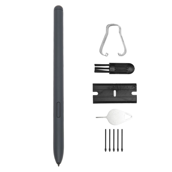 Tab S6 Lite Stylus Pen - mycket känslig smart penna med 5 spetsar för SM P610 SM P615 tablett - exakt storlek, hållbar plast - svart