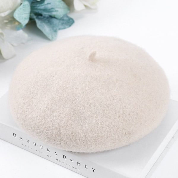 Ulden Beret Hat Hvid