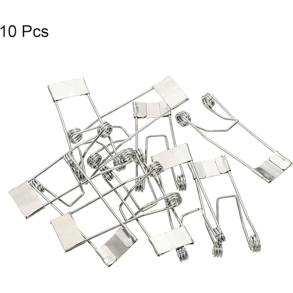 52x19mm Indbyggede Spotlight Fjederklemmer 10 stk. Emitting Diode Indbyggede Belysningstilbehør Sikkerhedsklemmer til Loftlampe