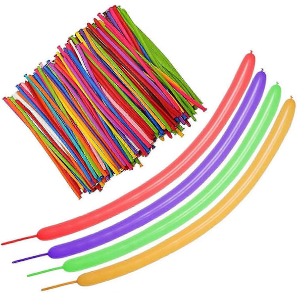 Latex Twisting Balloner (100 stk) Farverige Lange Festballoner Klovn Ballon Legetøj