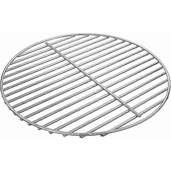 7440 34CM Grillgaller i blank nickelpläterat stål för Weber Charcoal Kettle 47CM kolgrillar, Weber One-Touch, Bar-B-Kettle, Smokey Mou