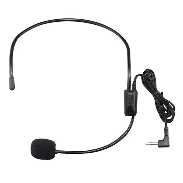 3,5 mm kablet hodetelefonmikrofon, hodebånds-mikrofon for stemmeforsterker høyttaler
