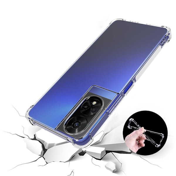 Telefonfodral för TCL 50 5G - Transparent Skal med Luftkuddar i Hörnen, Smalt TPU-fodral