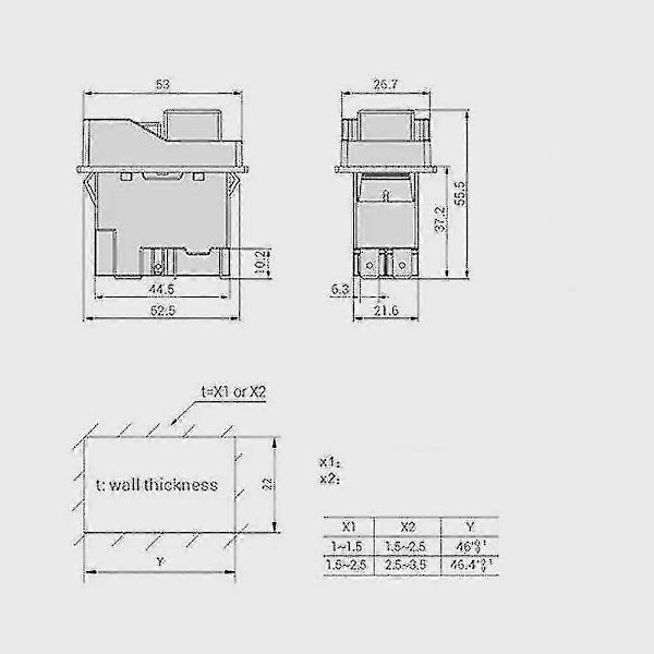 Elektromagnetiska Strömbrytare Tryckknappsbrytare För Trädgårdsredskap Kjd17 220v 5 Pin -terminaler (xq)