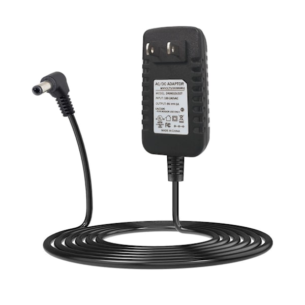 9V myVolts ersättningsströmadapter kompatibel med Behringer TD-3-AM, TD-3-BK Bass synth