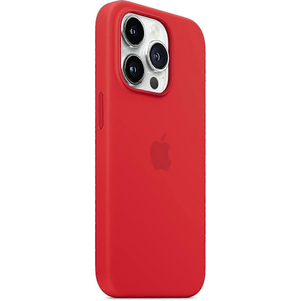 Apple - Rødt silikonecover til iPhone 14 Pro