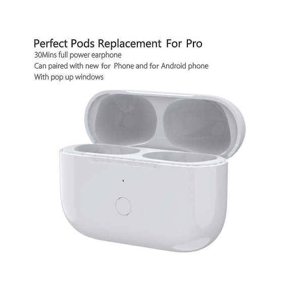 För Airpod Pro Ersättning Trådlöst Laddningsfodral Case 660 Mah Case Stöd Trådlöst