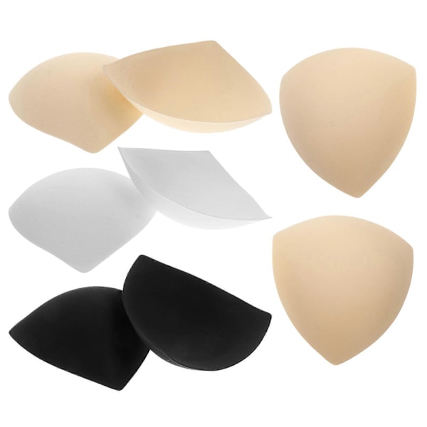 4 Par Svarte Bralette Badedraktputer BH Svampputer Innlegg BH Sports-BH Pad