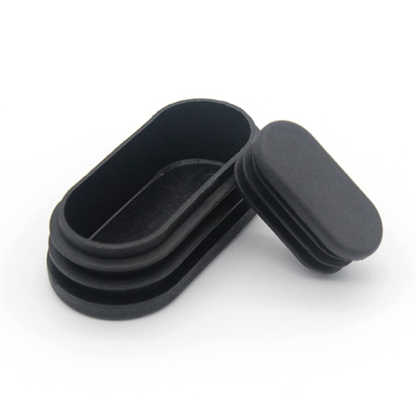 Plastlokk for møbelbein, ovale lokk for plaststoler, ovale rørlokk for møbelbein, 20 stykker (16x34mm)