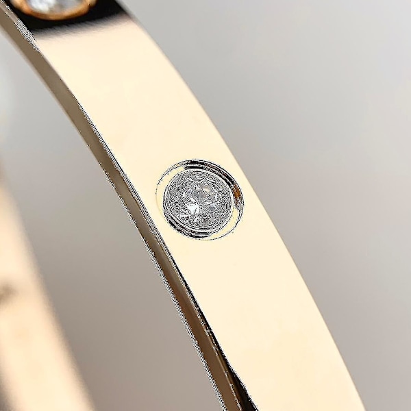 Luksuriøs Designer 316l Rustfritt Stål 18k Gullbelagt Merke Kjærlighet Skrutrekker