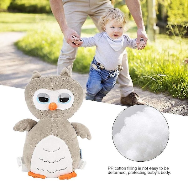 Baby Småbørn Hovedbeskyttelsespude, Tegneserie Ugleform Baby Småbørn Pude Hovedstøtte Til Småbørn Der Lærer At Gå Eller Løbe NIUNIU