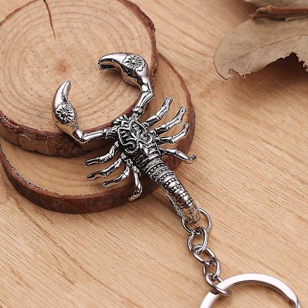 Sinknap Retro Unisex Alloy Scorpion Vedhæng Nøglering Taske Hængende Ornament Nøglering
