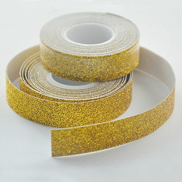 1,5 cm x 10 m Glitter Washi Tape Självhäftande Scrapbooking Hantverk DIY-kit
